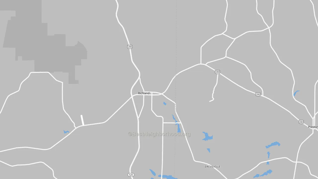 Transit Grade map of 31825, GA