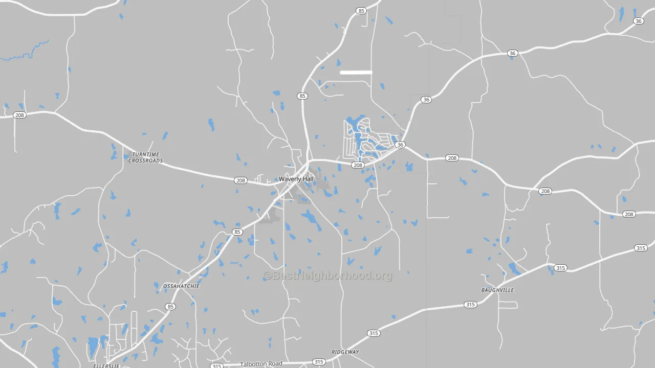 Transit Grade map of 31831, GA