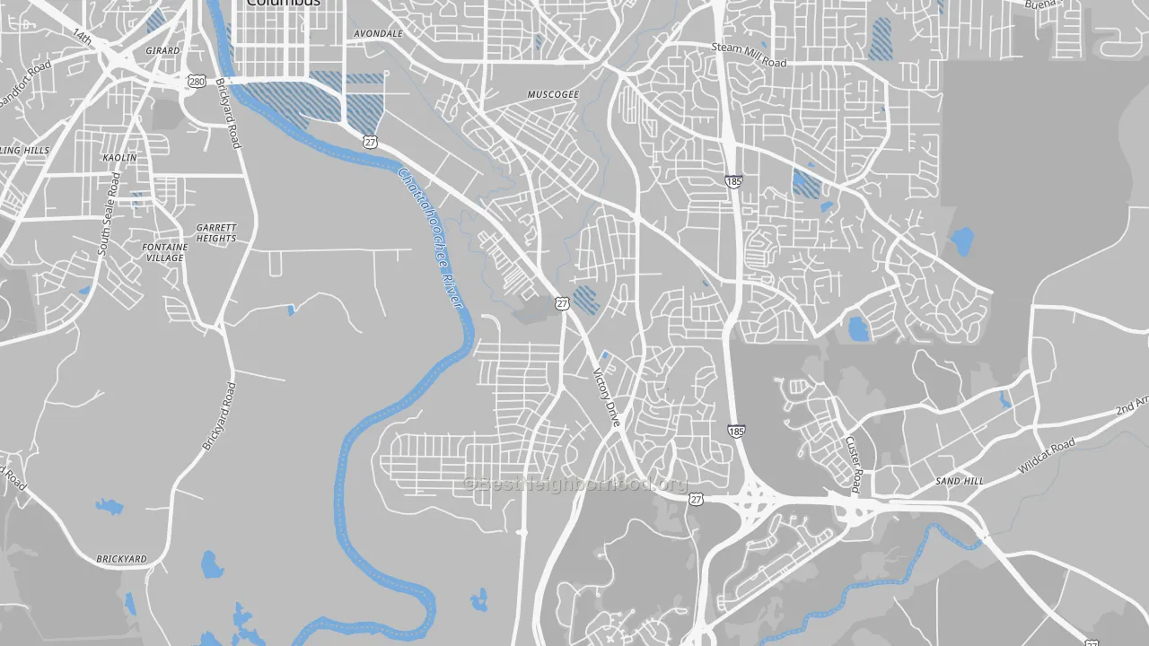 Transit Grade map of 31903, GA