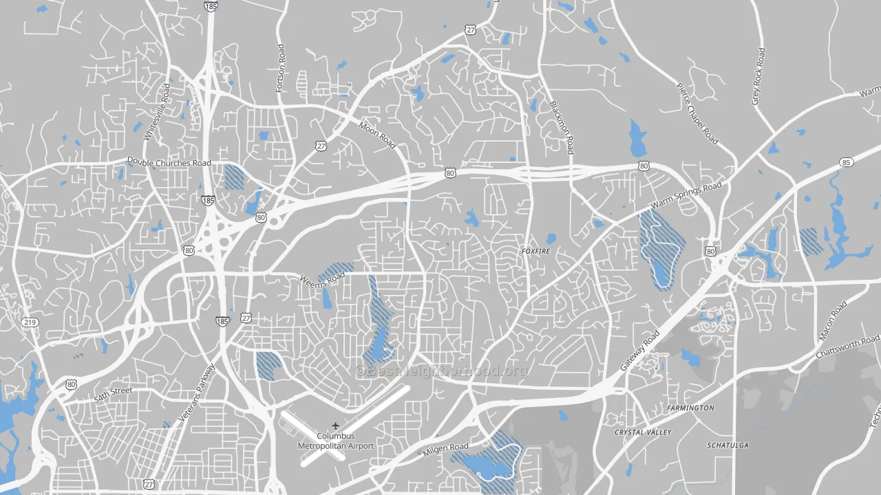 Transit Grade map of 31909, GA
