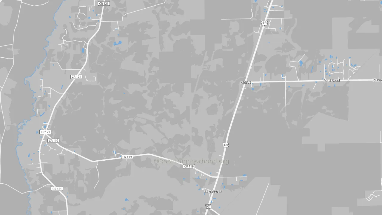 Transit Grade map of 32009, FL