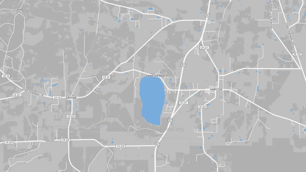 Transit Grade map of 32044, FL