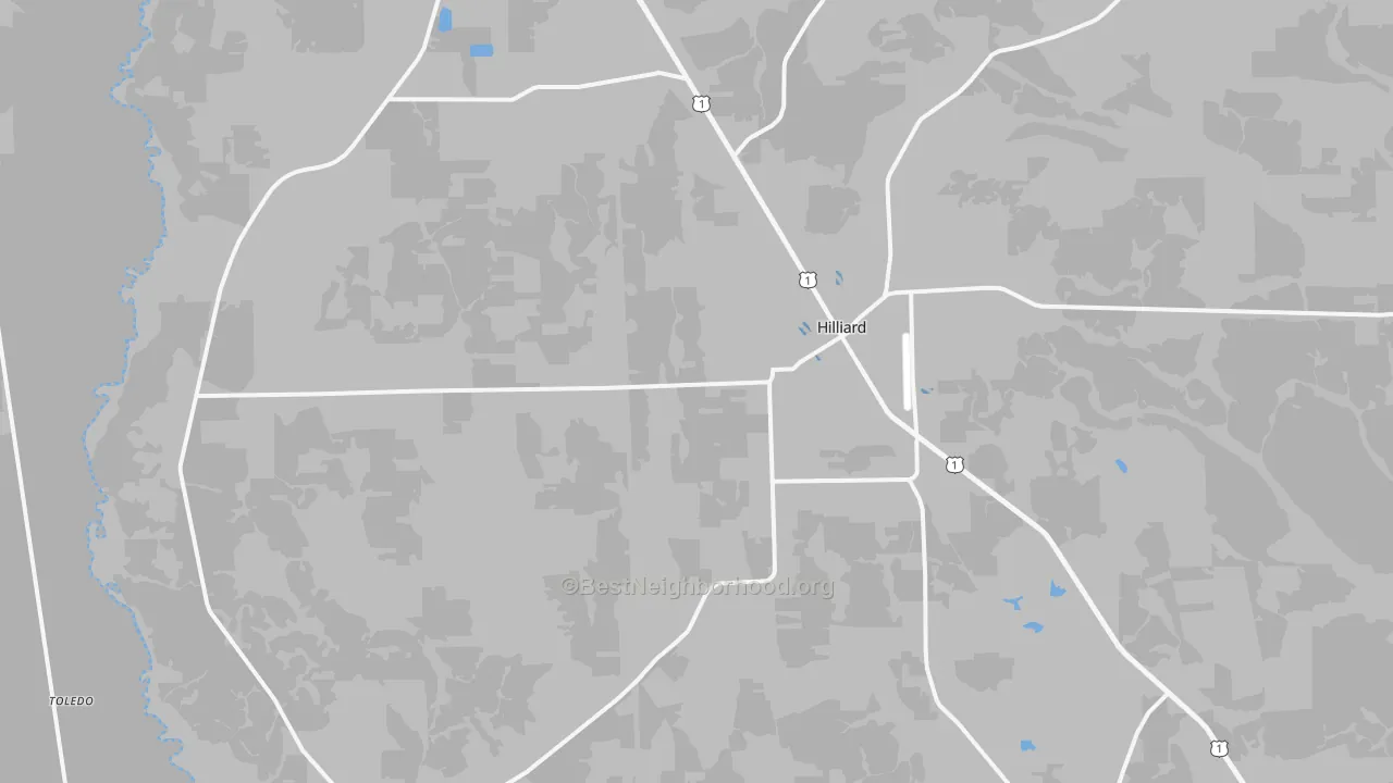 Transit Grade map of 32046, FL