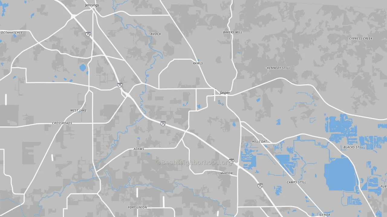 Transit Grade map of 32052, FL