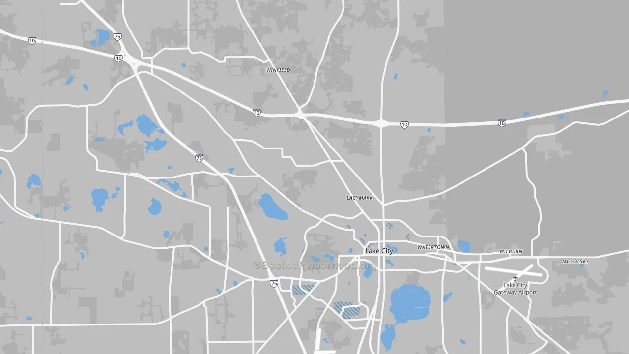 Transit Grade map of 32055, FL