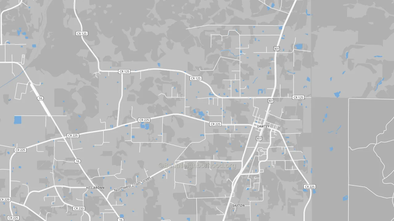 Transit Grade map of 32058, FL