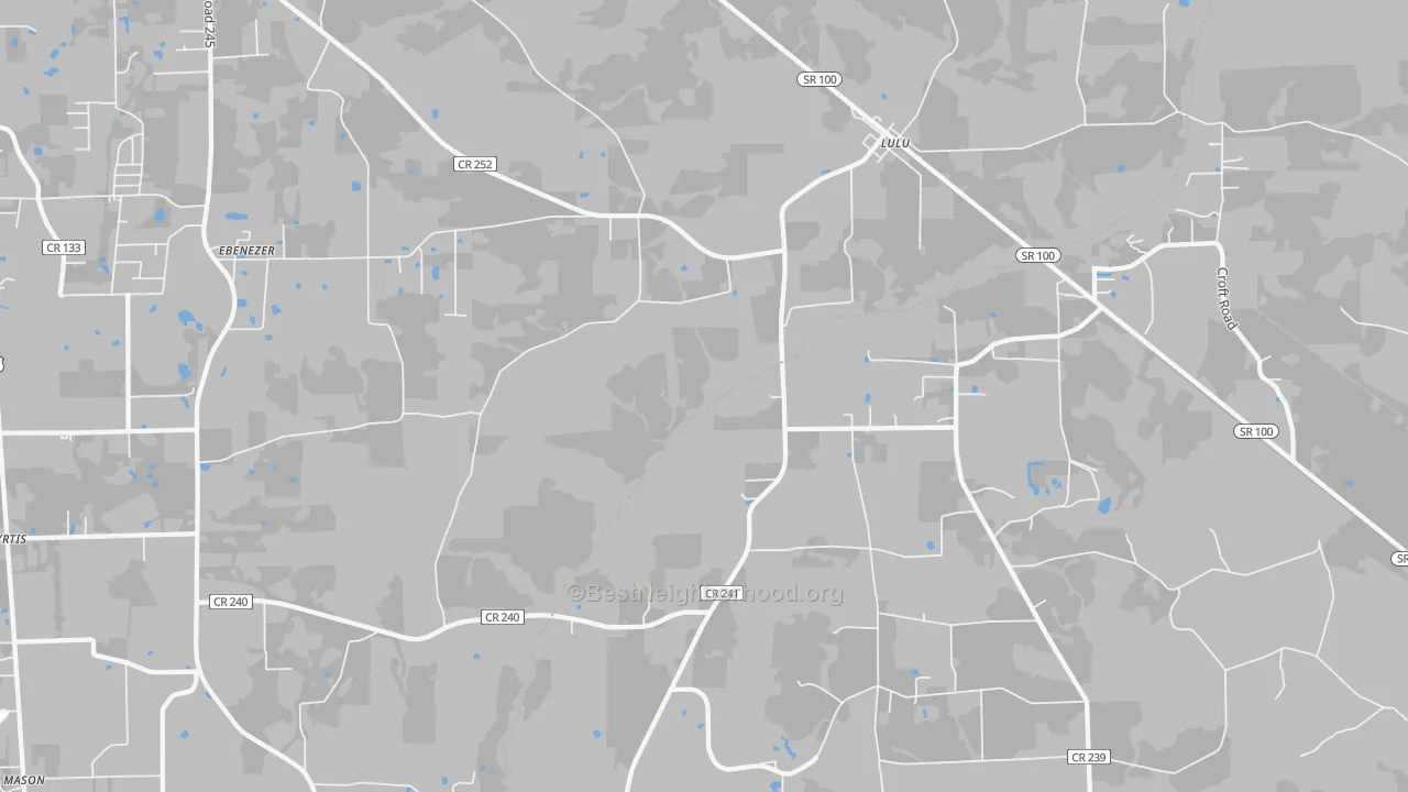 Transit Grade map of 32061, FL