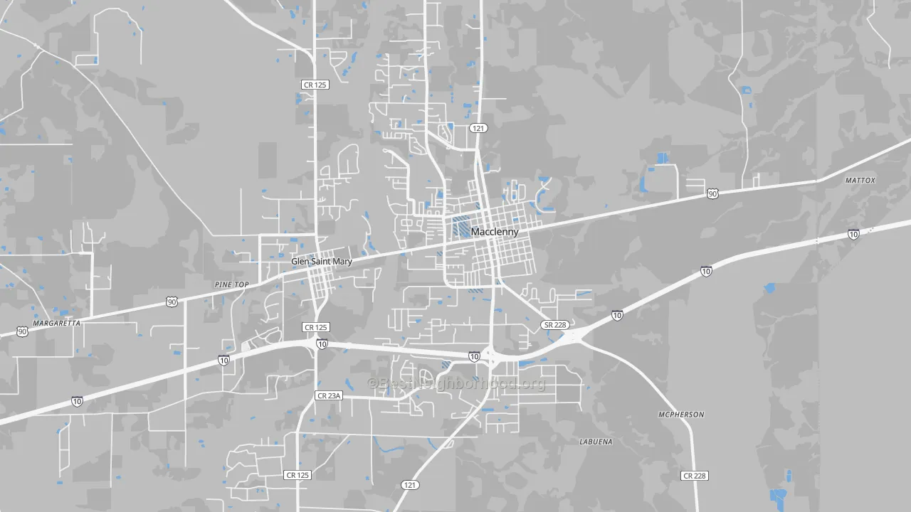 Transit Grade map of 32063, FL