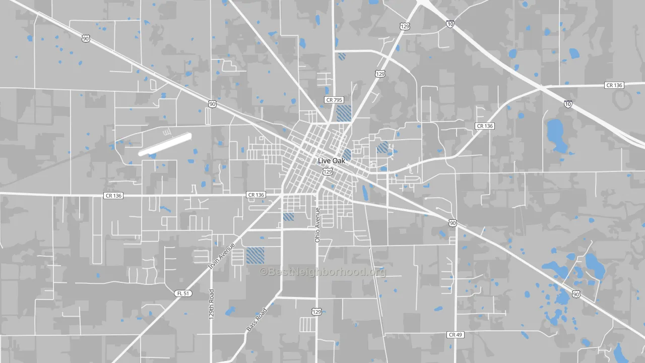 Transit Grade map of 32064, FL