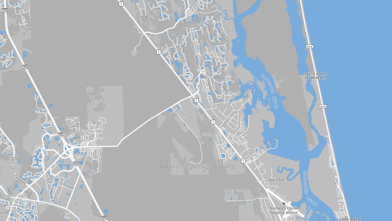 Transit Grade map of 32095, FL