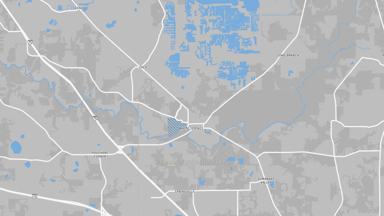 Transit Grade map of 32096, FL