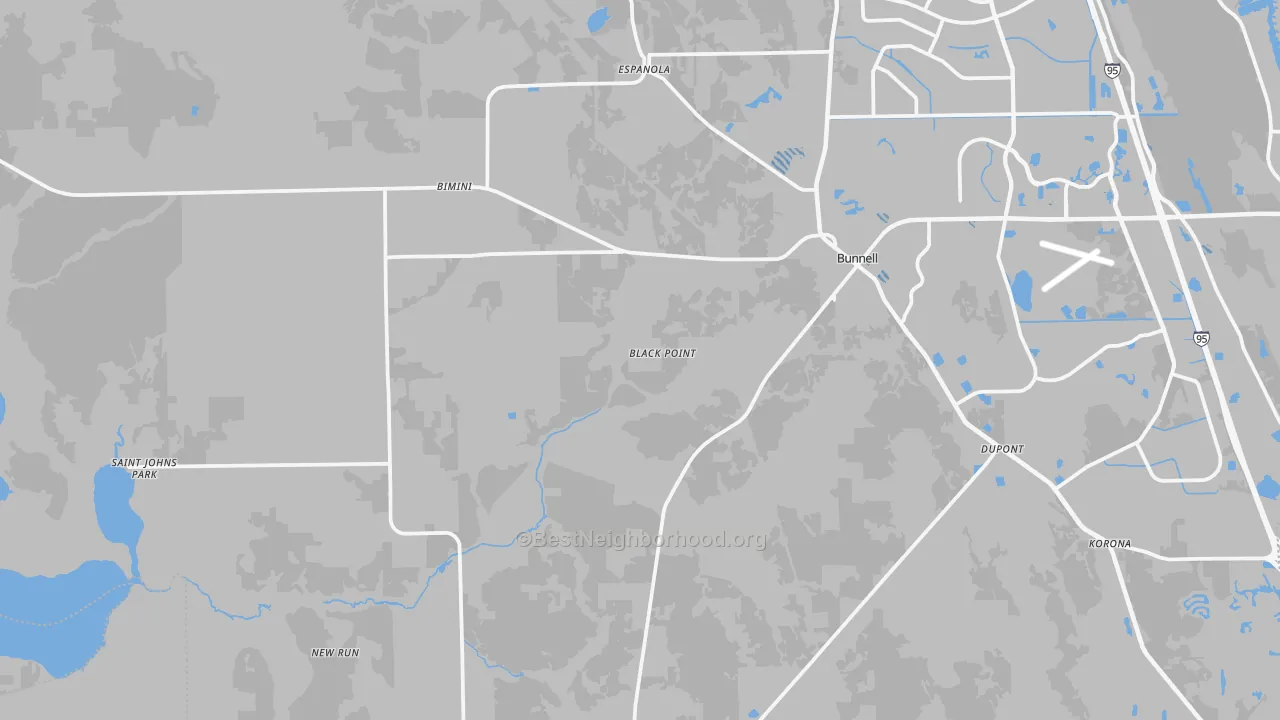 Transit Grade map of 32110, FL
