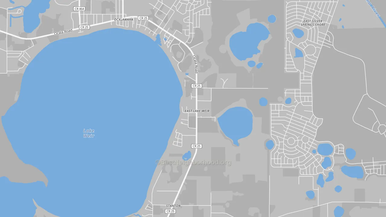 Transit Grade map of 32133, FL