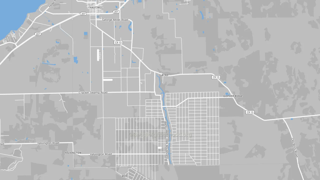 Transit Grade map of 32145, FL