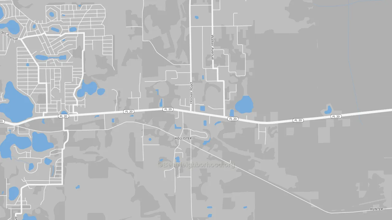 Transit Grade map of 32147, FL