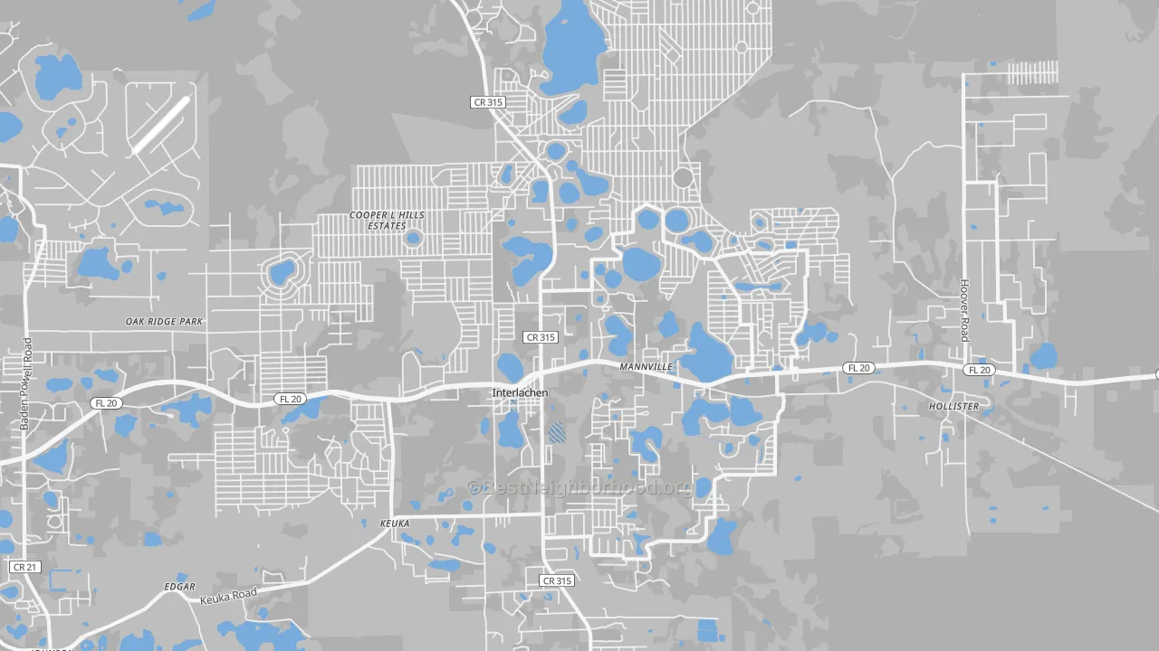 Transit Grade map of 32148, FL