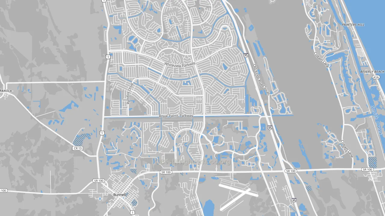 Transit Grade map of 32164, FL