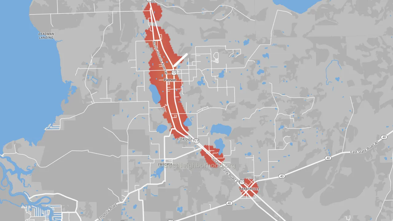Transit Grade map of 32180, FL