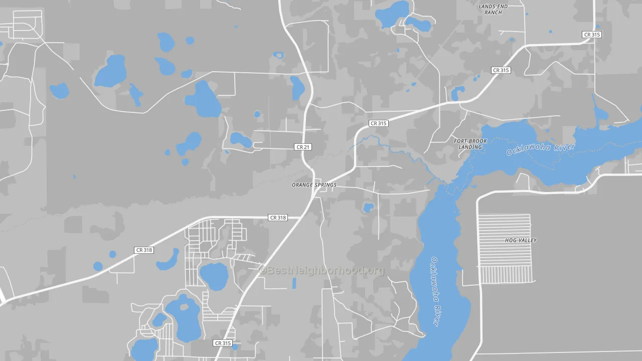 Transit Grade map of 32182, FL