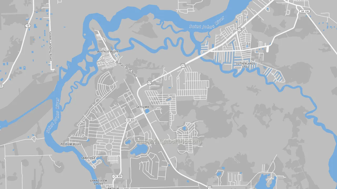 Transit Grade map of 32189, FL
