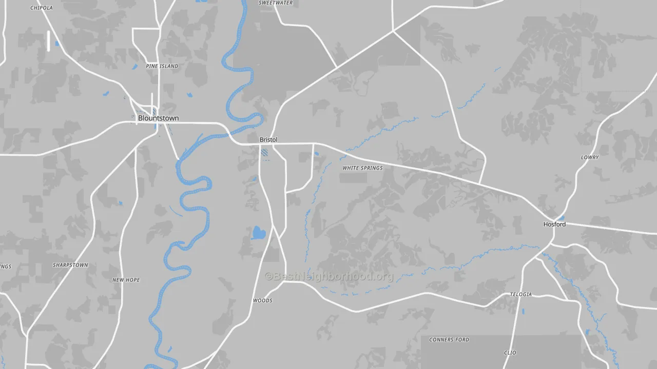 Transit Grade map of 32321, FL