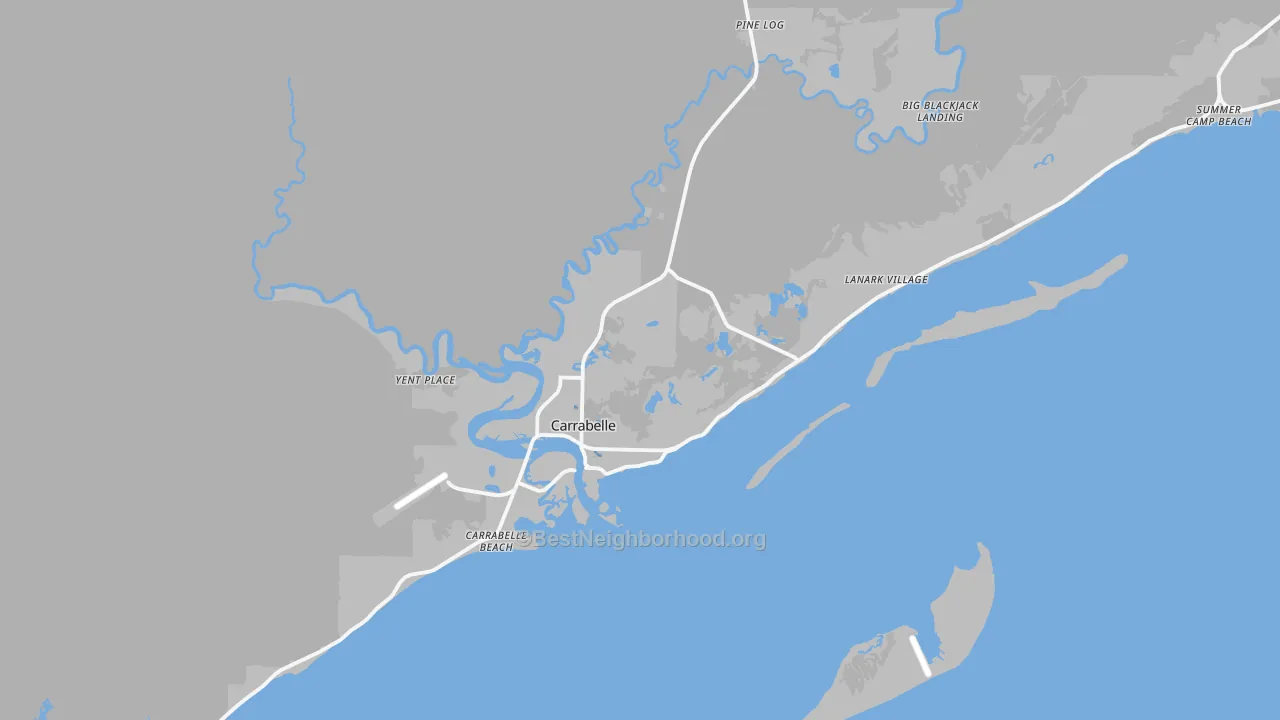 Transit Grade map of 32322, FL