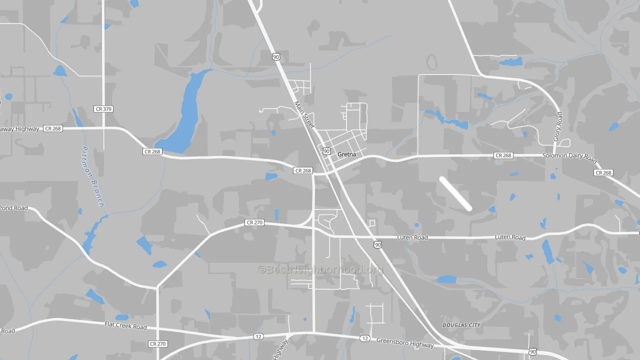 Transit Grade map of 32332, FL