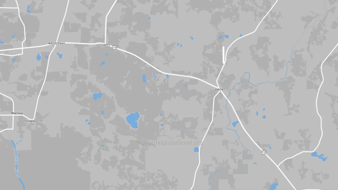 Transit Grade map of 32336, FL