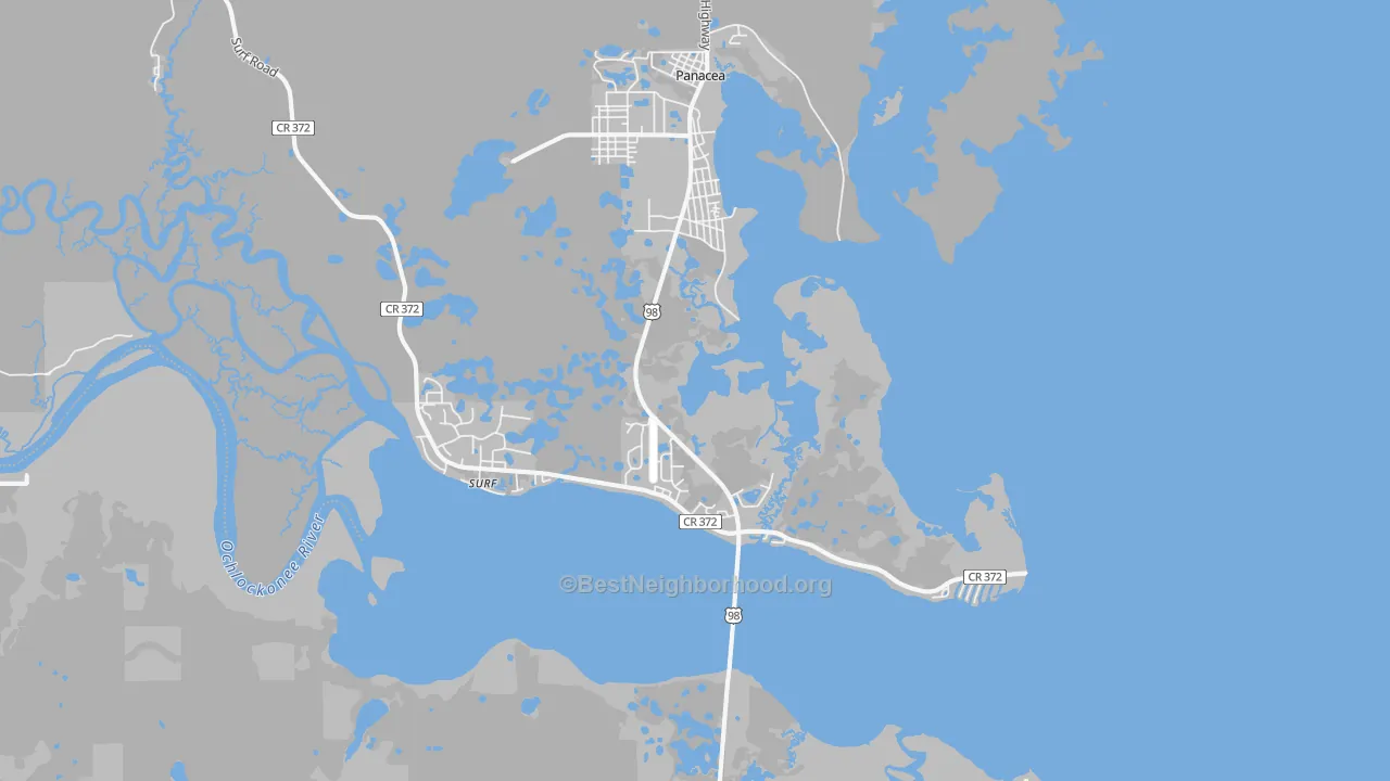 Transit Grade map of 32346, FL
