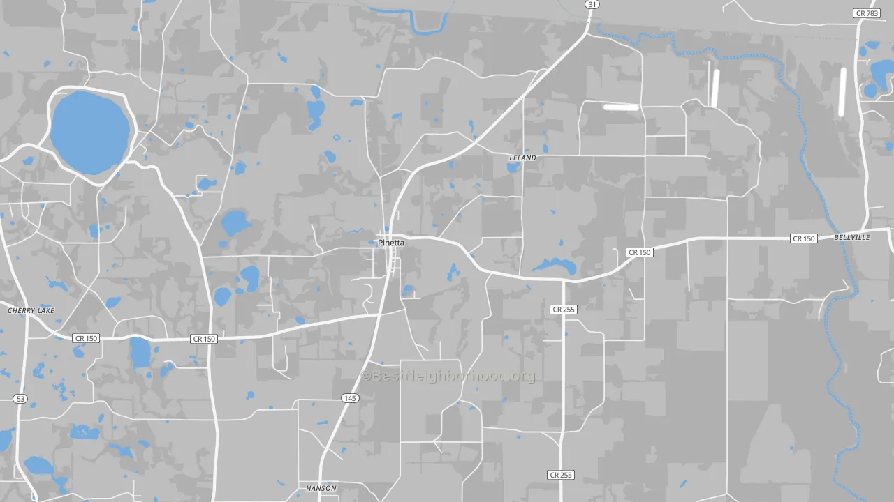 Transit Grade map of 32350, FL