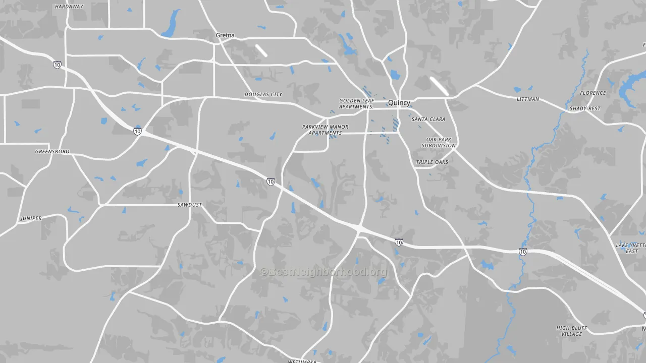 Transit Grade map of 32351, FL