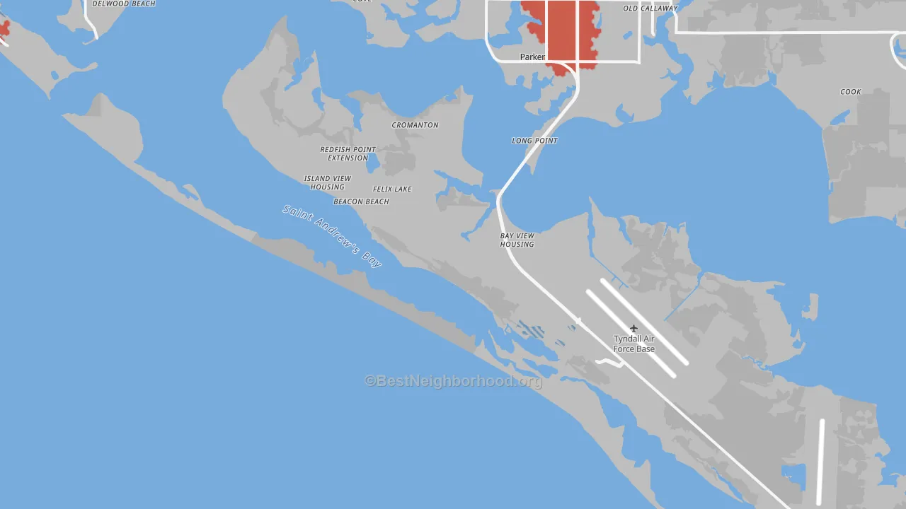 Transit Grade map of 32403, FL
