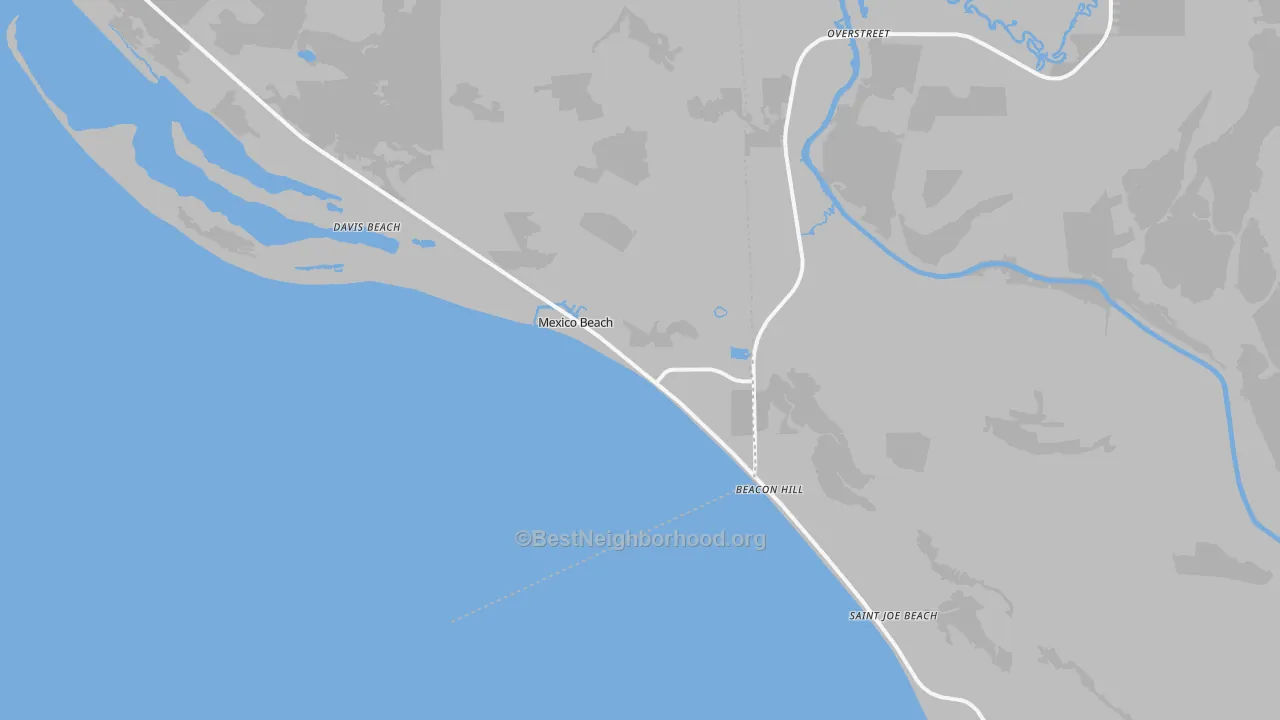 Transit Grade map of 32410, FL