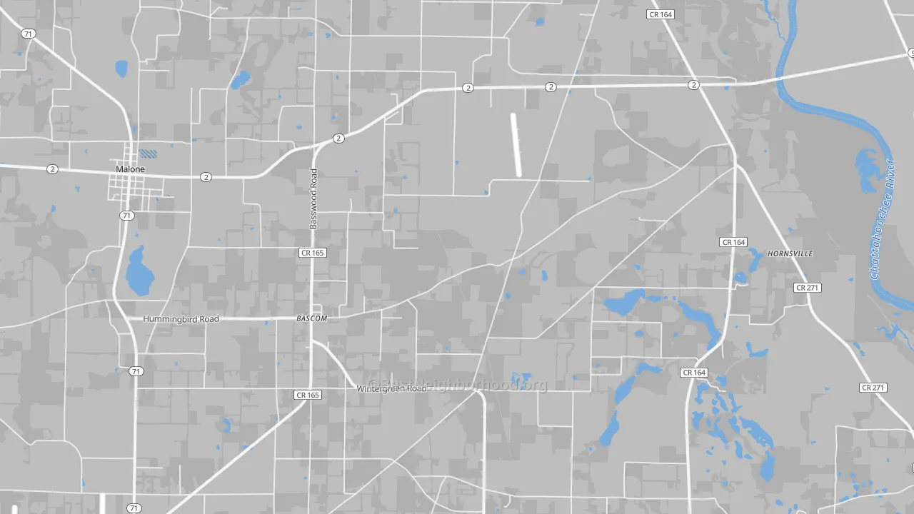 Transit Grade map of 32423, FL