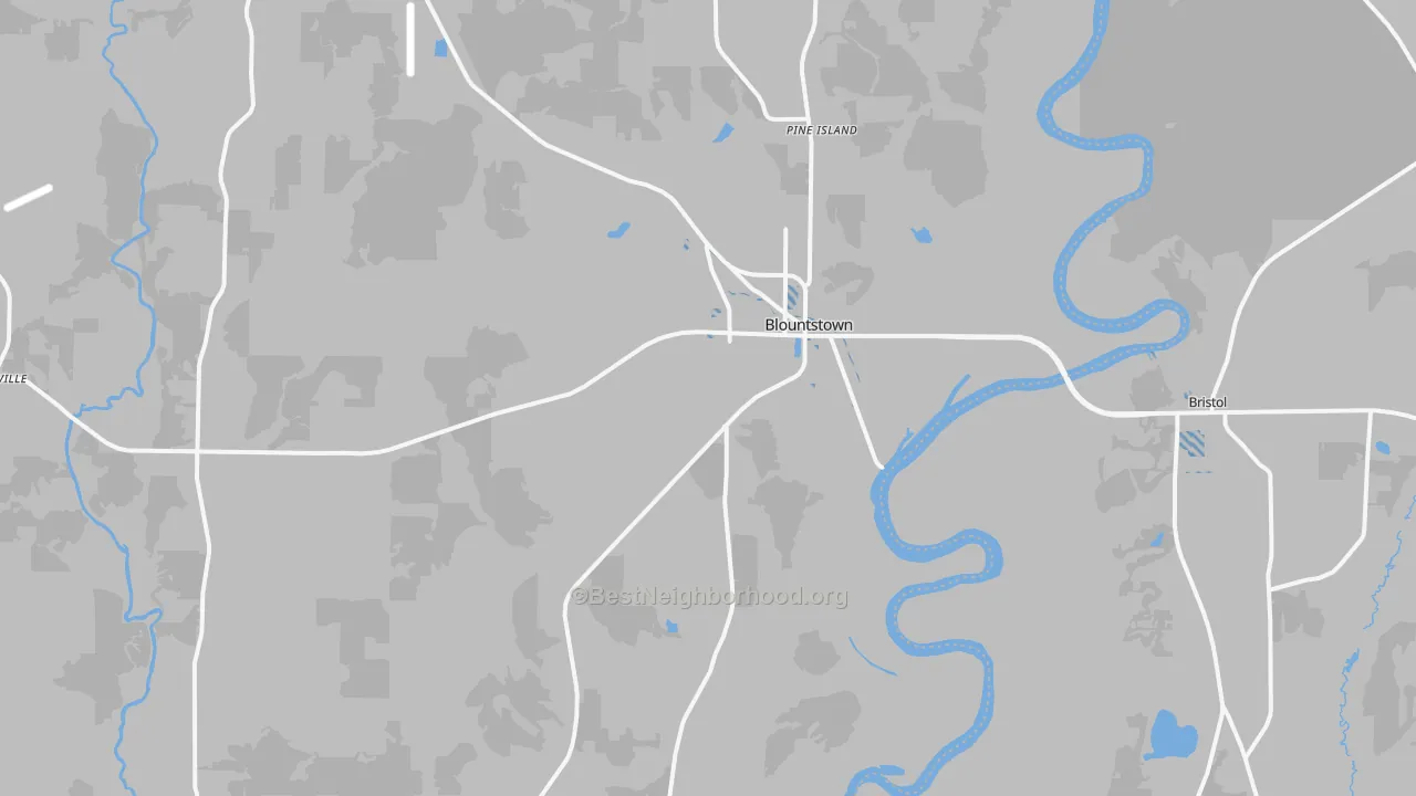 Transit Grade map of 32424, FL