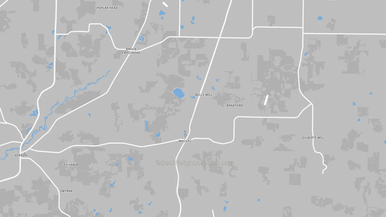 Transit Grade map of 32428, FL