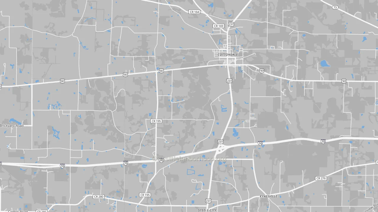 Transit Grade map of 32431, FL
