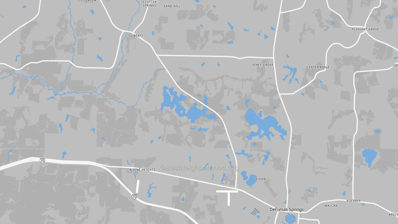 Transit Grade map of 32433, FL