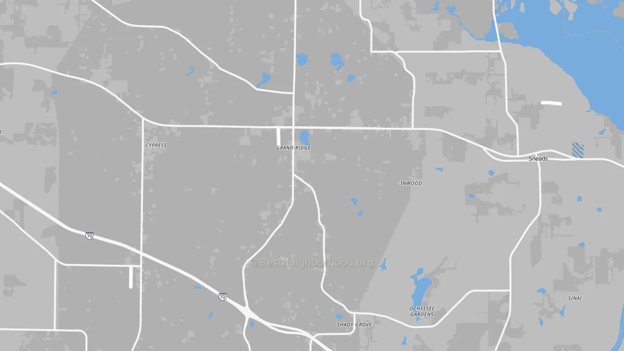 Transit Grade map of 32442, FL