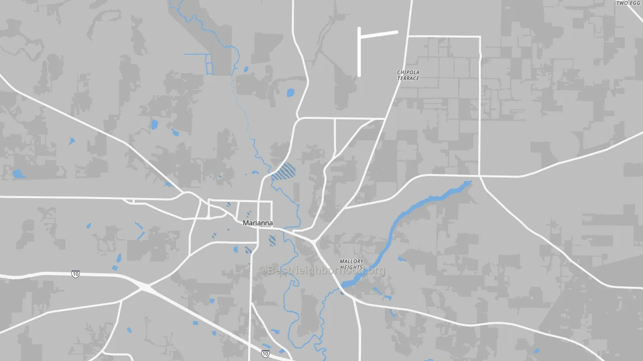 Transit Grade map of 32446, FL