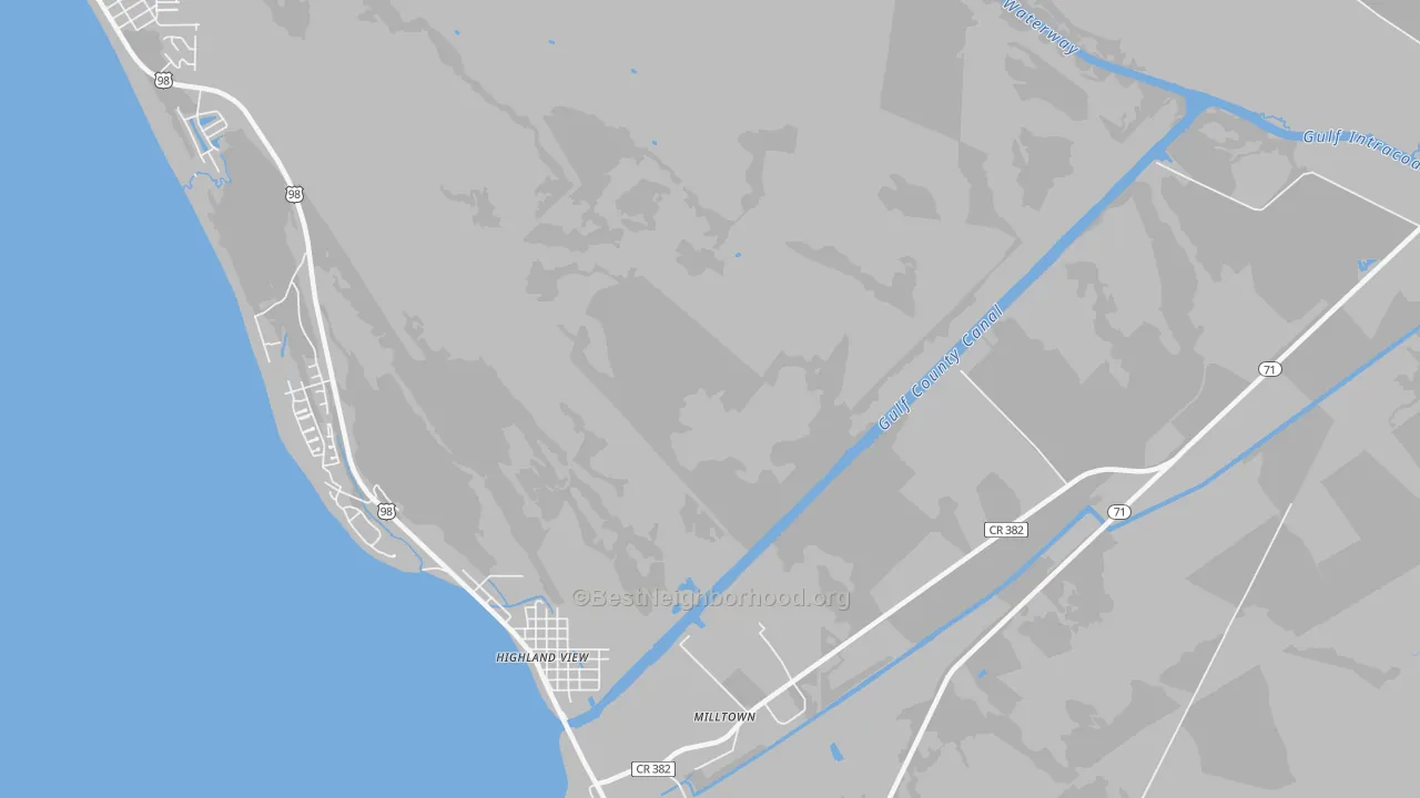 Transit Grade map of 32457, FL