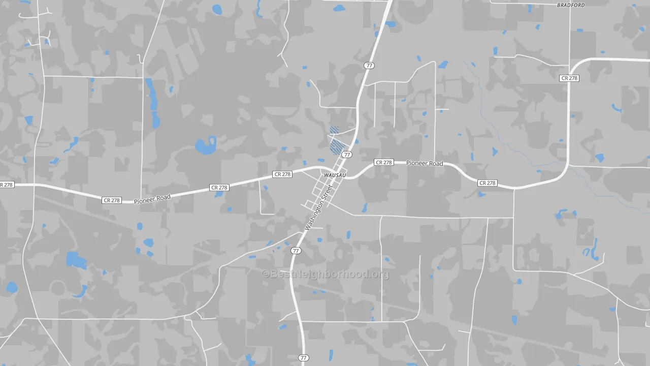 Transit Grade map of 32463, FL