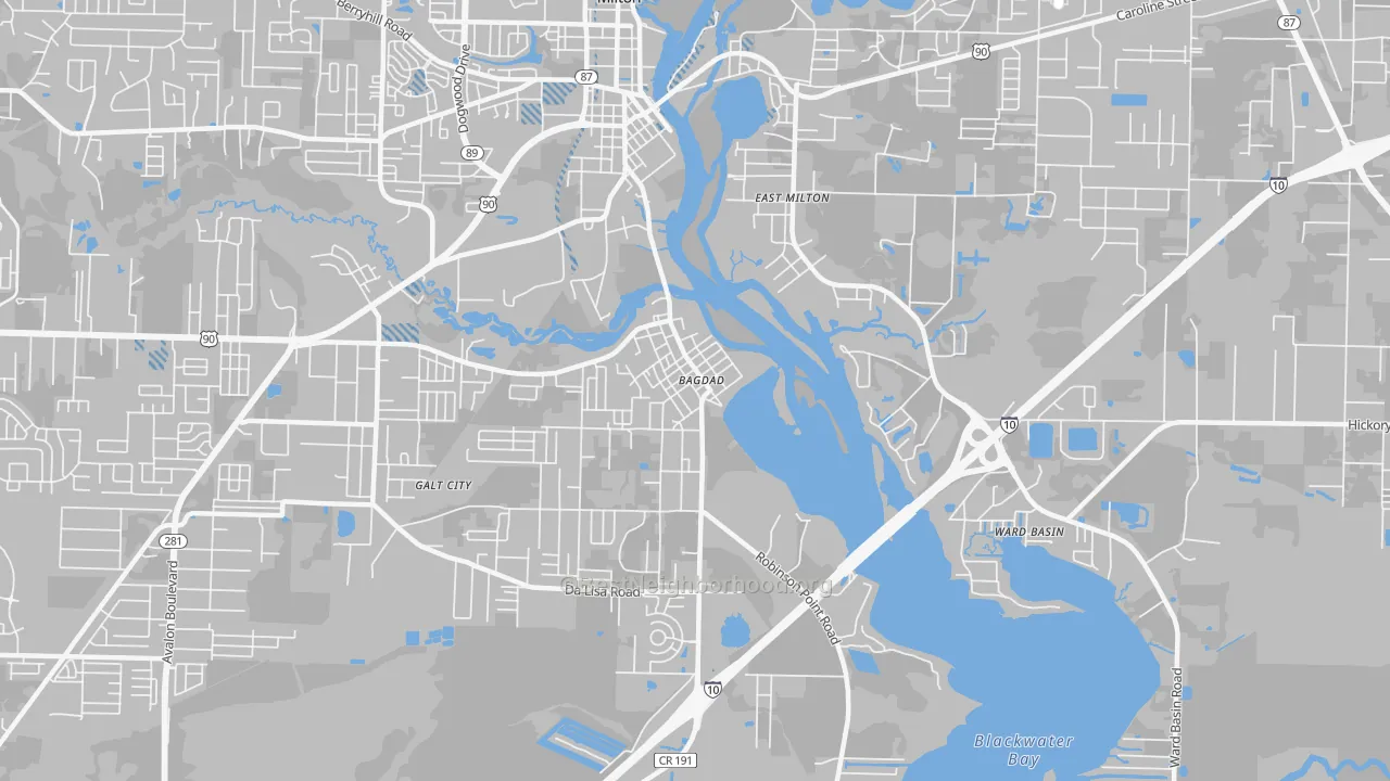 Transit Grade map of 32530, FL