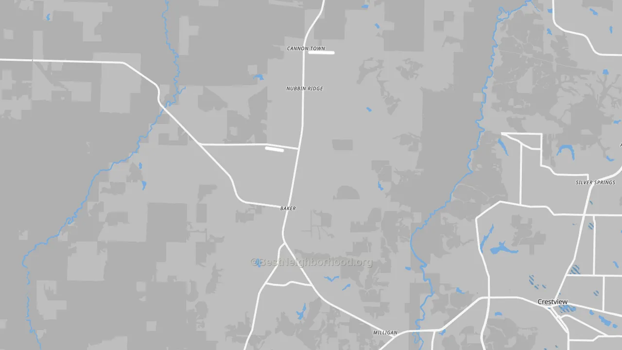 Transit Grade map of 32531, FL