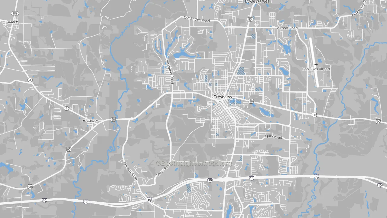 Transit Grade map of 32536, FL