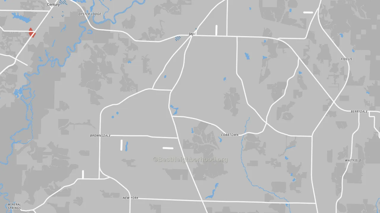 Transit Grade map of 32565, FL