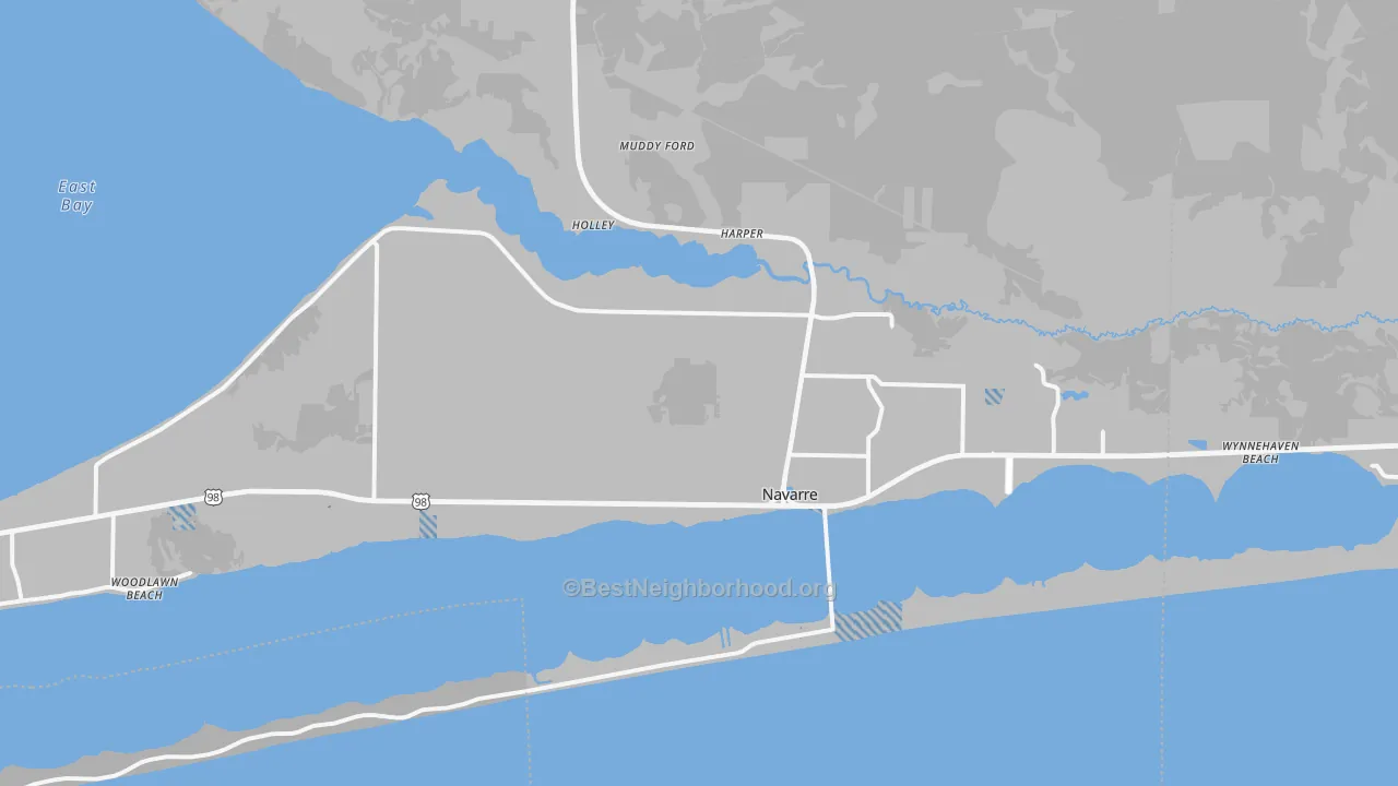 Transit Grade map of 32566, FL