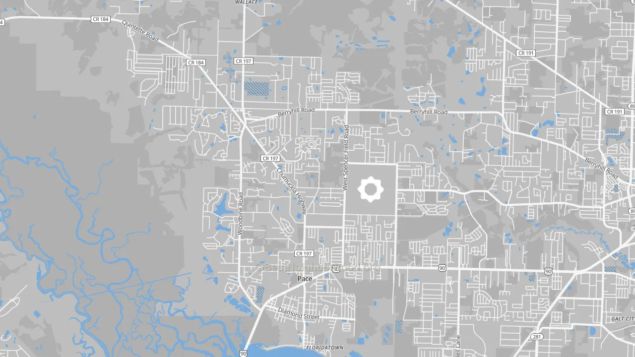 Transit Grade map of 32571, FL