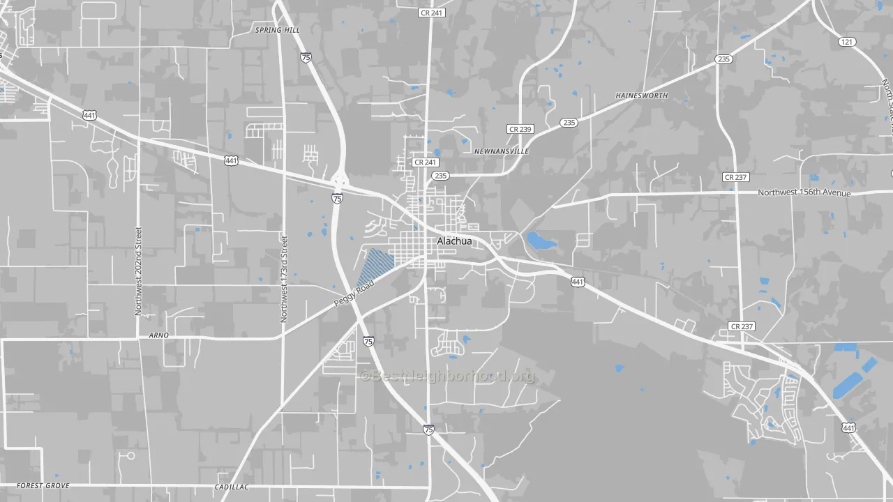 Transit Grade map of 32615, FL