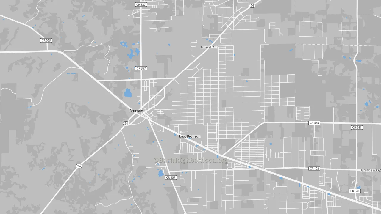 Transit Grade map of 32621, FL